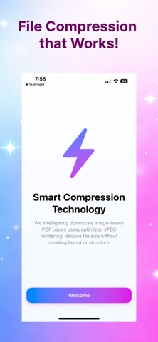 Tiny PDF -  File Compression iPhone screenshot