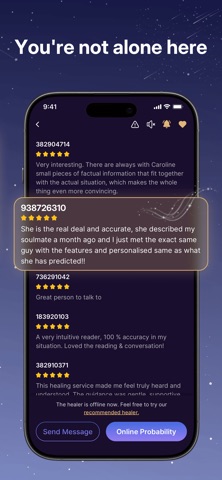 MyHealer Live Psychic Readings App Store preview screenshot 6