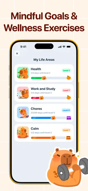 CapyCare: Your Self-Care Pet iPhone screenshot 5