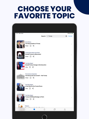 President & Oval Office News iPad screenshot
