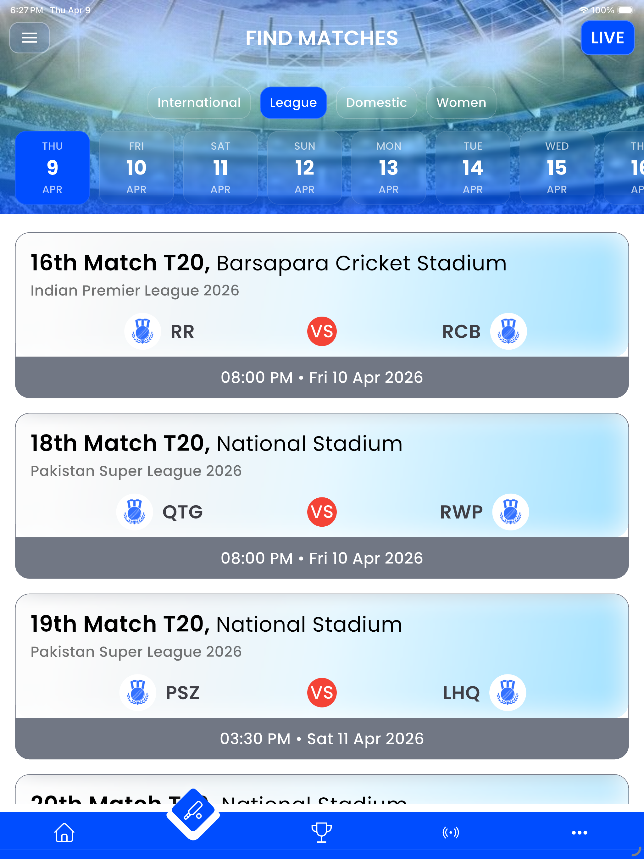 CricDyno – Live Cricket Score screenshot 10
