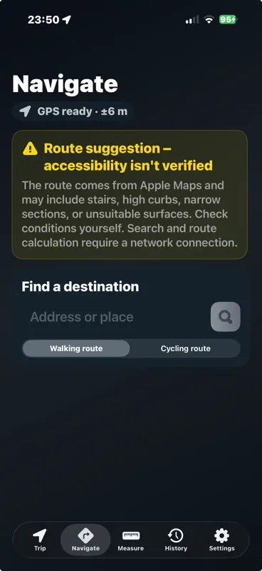 WheelTrip: Wheelchair GPS screenshot 4 of 8