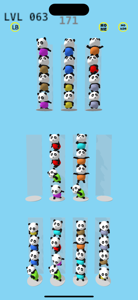 Panda Sort - Puzzle Game screenshot 5