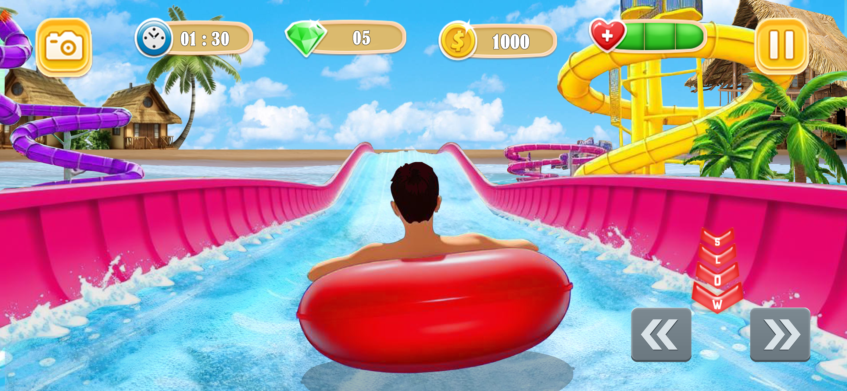 Water Slide Park - Fun Racing
