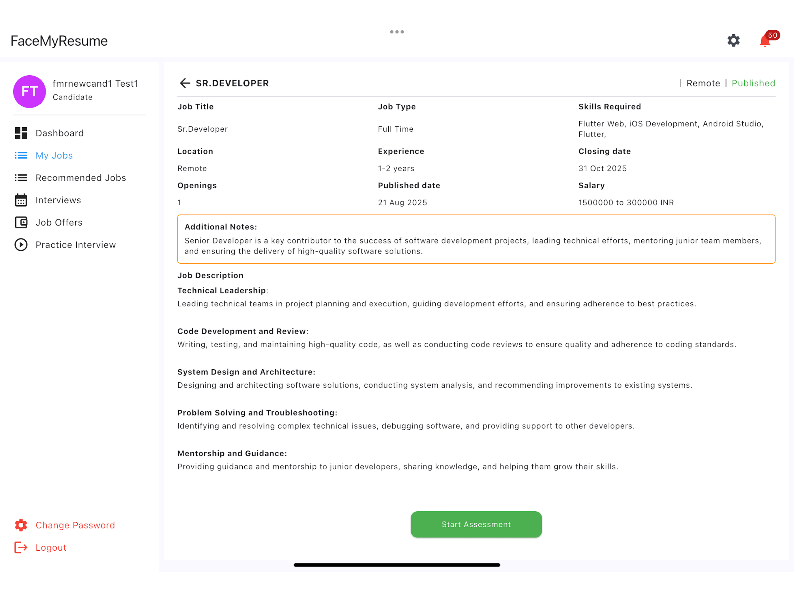 Face My Resume screenshot 5