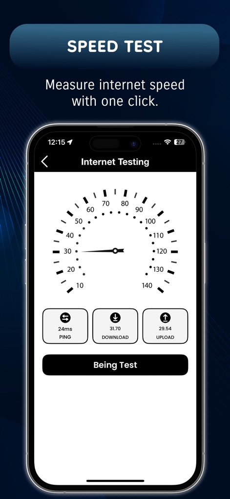 Router Password : WIFI Connect - Mesurez la performance de votre connexion grâce à l'indicateur visuel de vitesse et aux statistiques détaillées de Ping/Téléchargement.