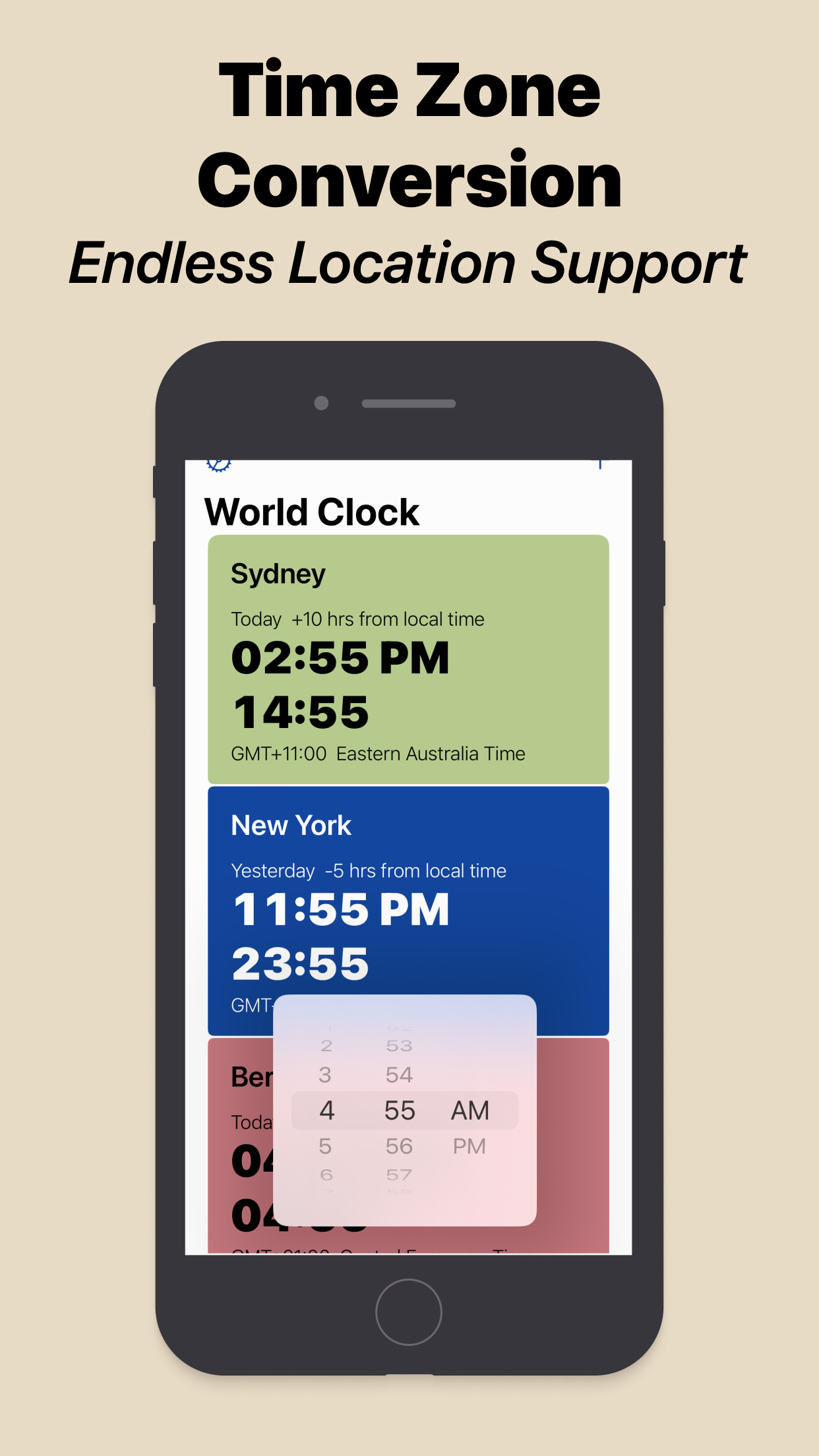 Time Zone Clock - GoTime