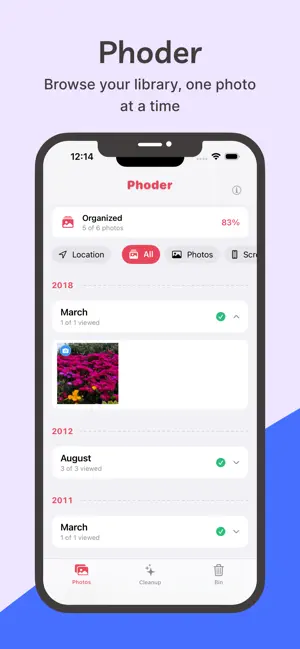 Phoder: Photo Organize Cleanup screenshot 1