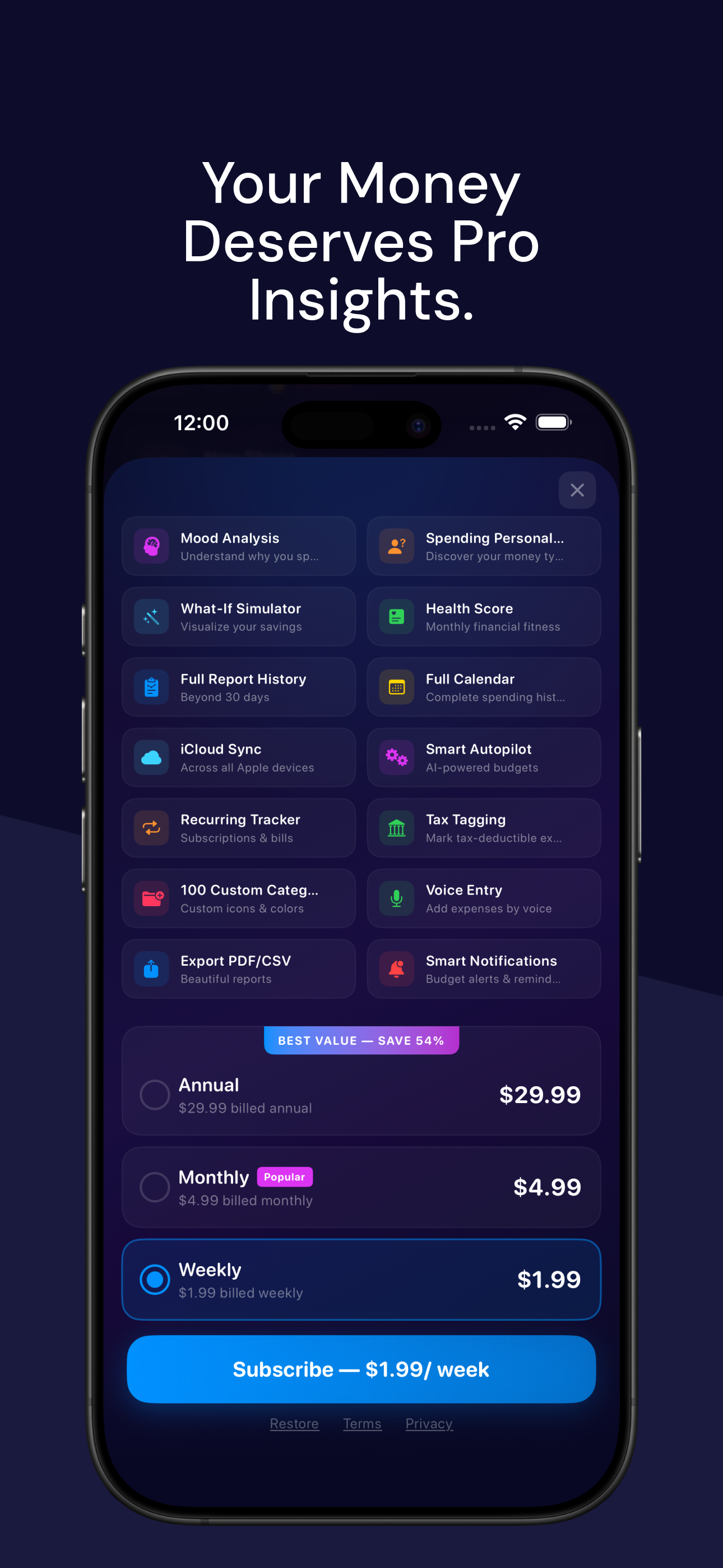 MoodSpend: Expense & Budget