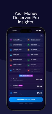 MoodSpend: Expense & Budget iPhone screenshot