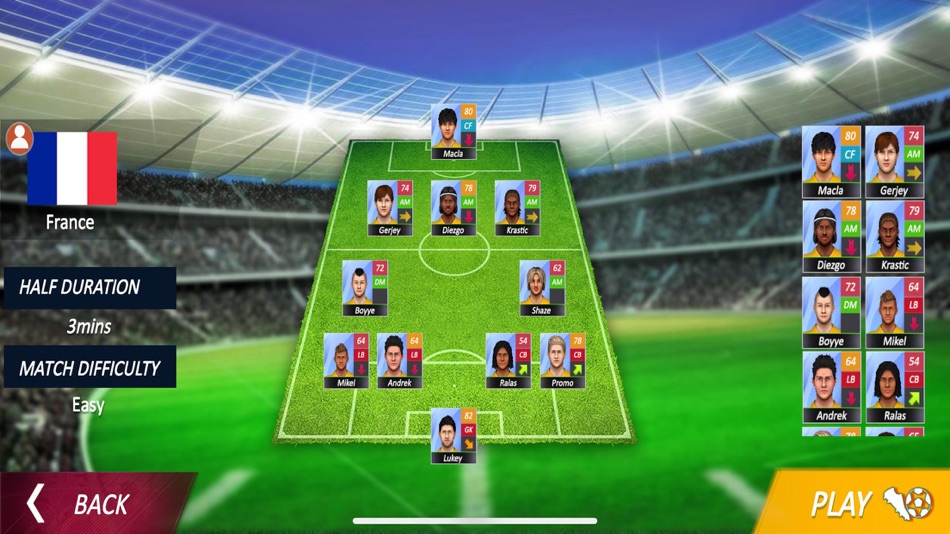 #3. Soccer Strike Heros (iOS) Ved: NIPSAPP GAMING SOFTWARE PRIVATE LIMITED