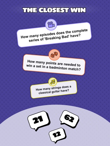 Quiz Game: Closest Intuition iPad screenshot