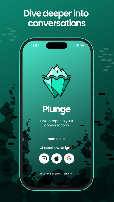 Plunge App Screenshot