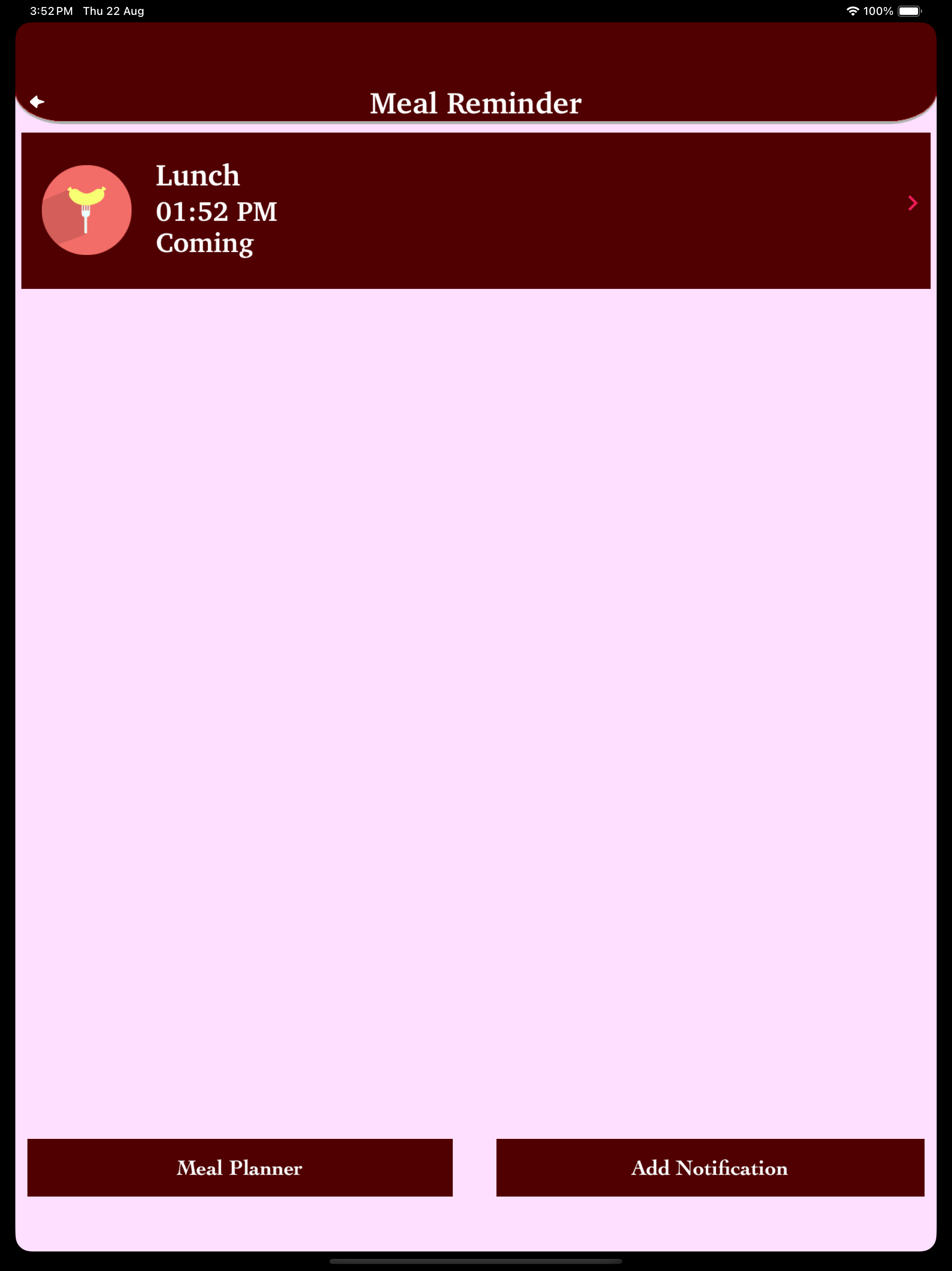 Hindi Recipes - Meal Reminder