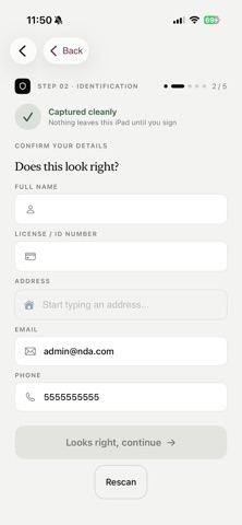 NDAHomeApp iPhone screenshot