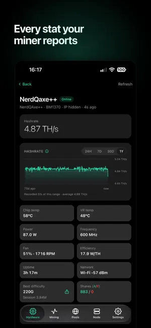 SoloDeck: Solo Mining Monitor screenshot 4
