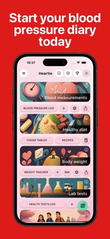High Blood Pressure: Heartie iPhone screenshot