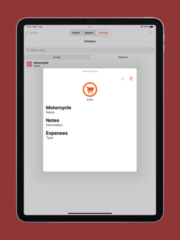 Expenses & Budget Manager iPad screenshot