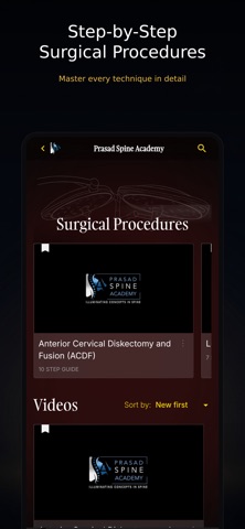 Prasad Spine Academy App iPhone screenshot