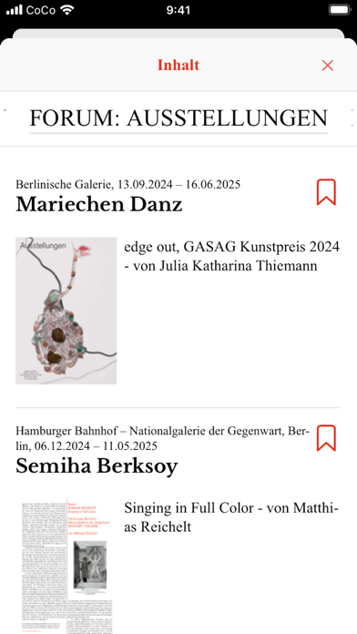 KUNSTFORUM International Screenshot