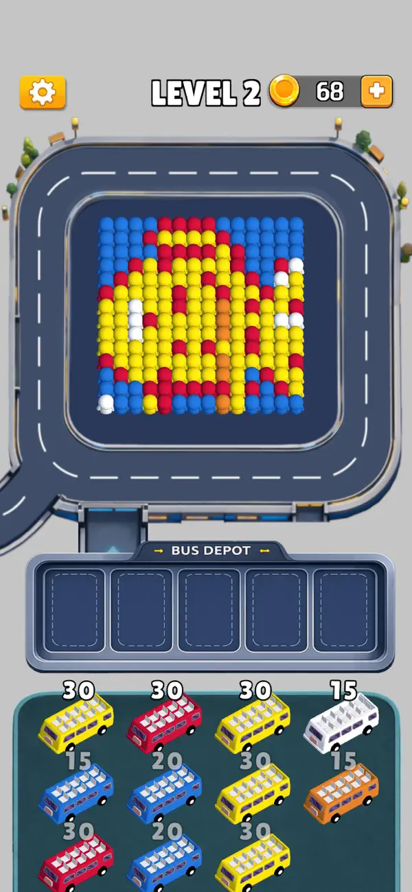 Screenshot #1 pour Pixel Bus: Color Match