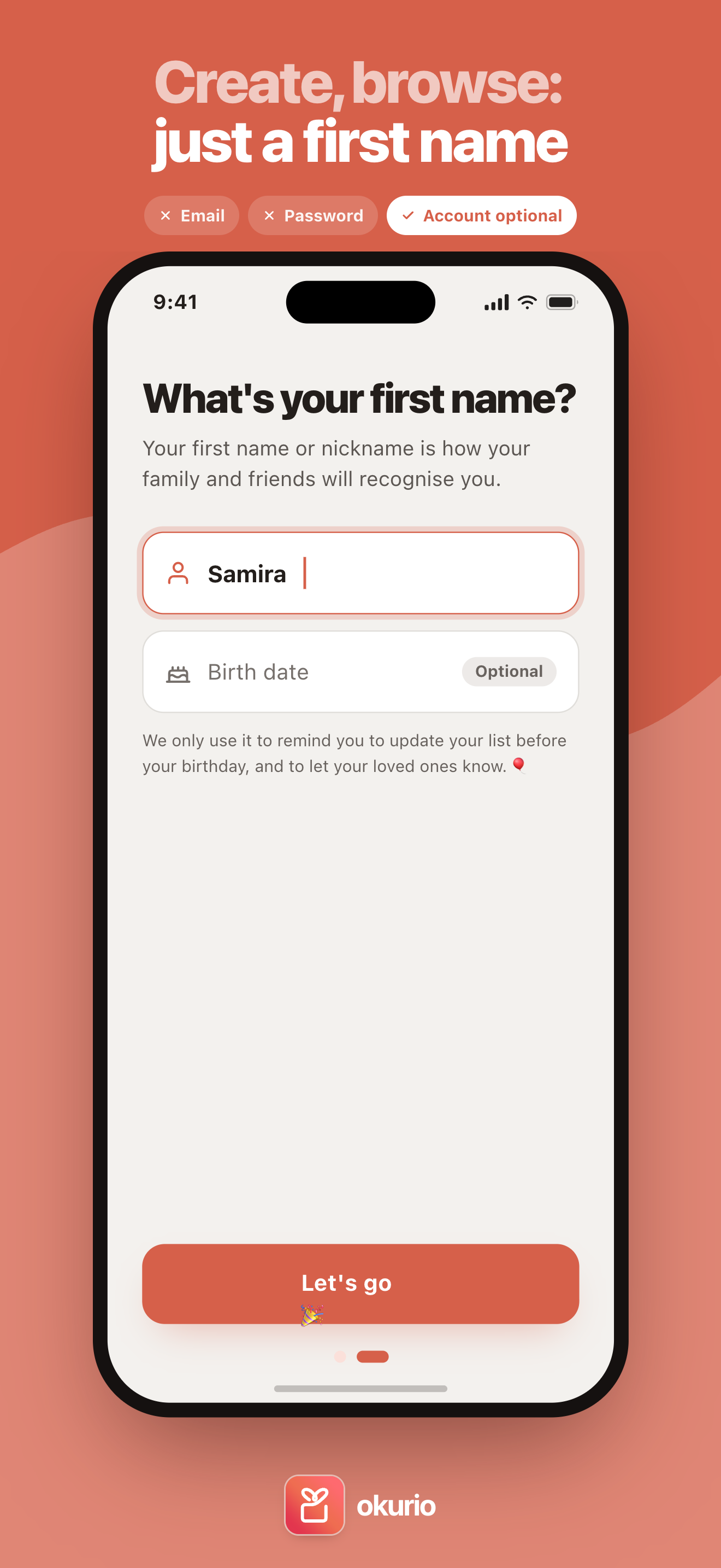 Okurio - Gifting, simplified. screenshot 5