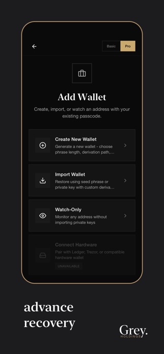 Grey Wallet: BTC, ETH & crypto Screenshot 4 of 8