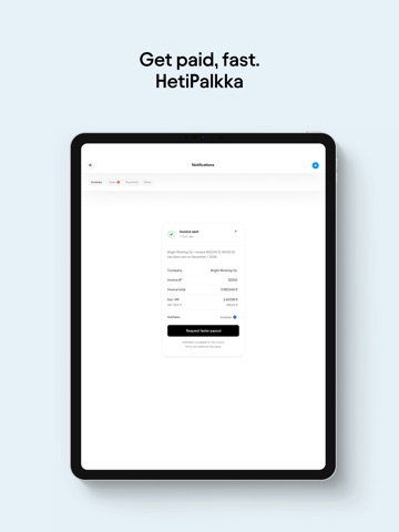 Truster Invoicing service iPad screenshot