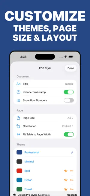 CSV to PDF Converter Pro screenshot 3