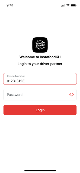 InstafoodKh Driver Screenshot 1 of 5