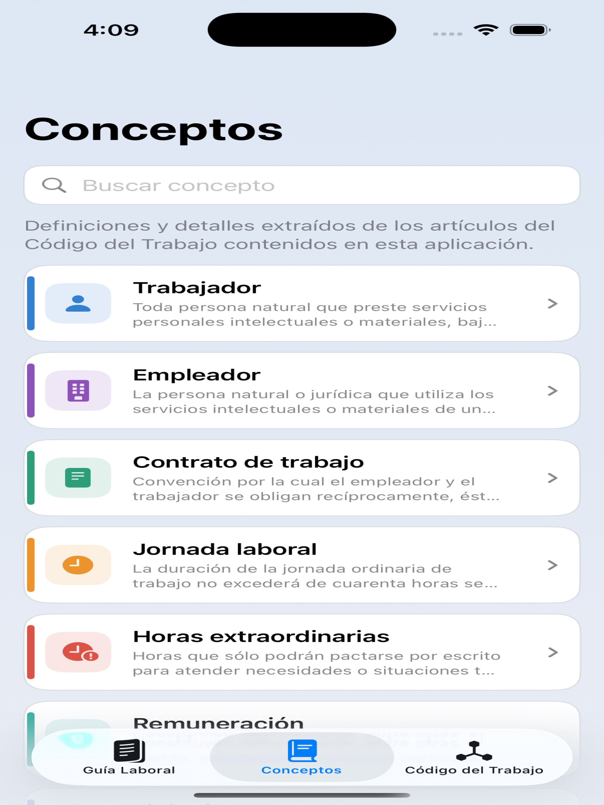 Código Trabajo de Chile screenshot 13