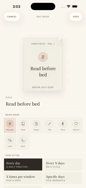 HabitFolio: Daily Books screenshot 4