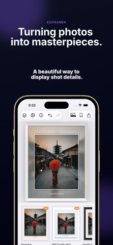 Exiframer : Photo Frame & EXIF Screenshot 1 of 6