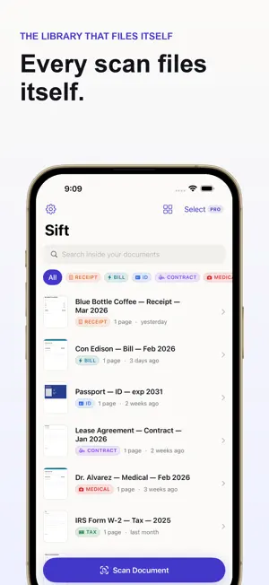 Sift: PDF Scanner & OCR screenshot 1