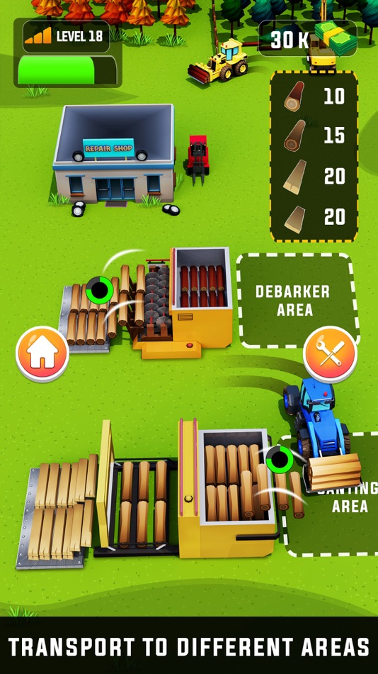 #2. Idle Lumber Harvester Mill 3D (iOS) 由: Frigate Games