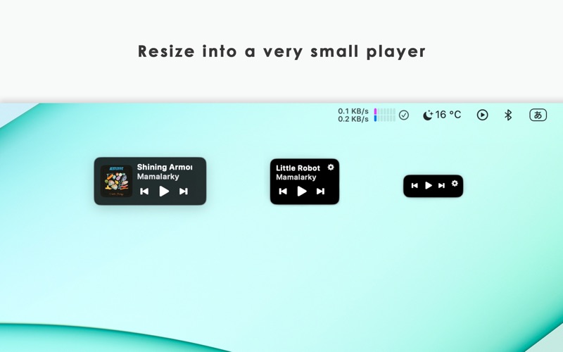 Tiny Player : Spotify & Music iPhone screenshot