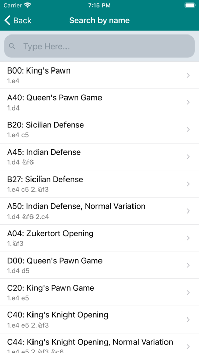 Chess Opener Lite iPhone screenshot 5 - Games app