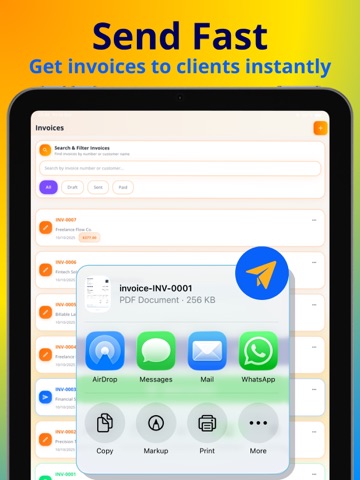 Billable Time & Client Tracker iPad screenshot