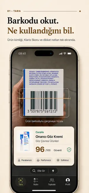 Klaris - Kozmetik Analizi screenshot 1