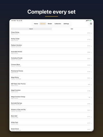 Binder Builder: TCG Collection iPad screenshot