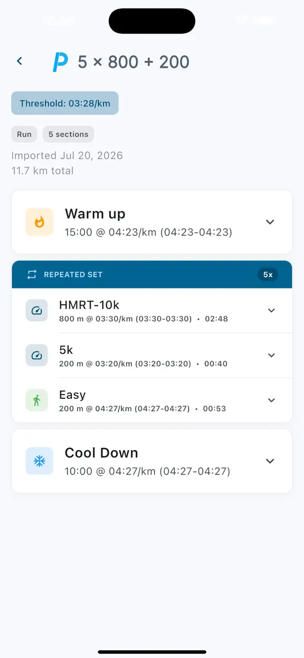 Screenshot #3 pour Pacr - Running pace calculator
