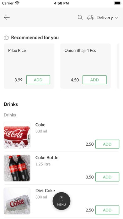 Ashiana Tandoori. Screenshot