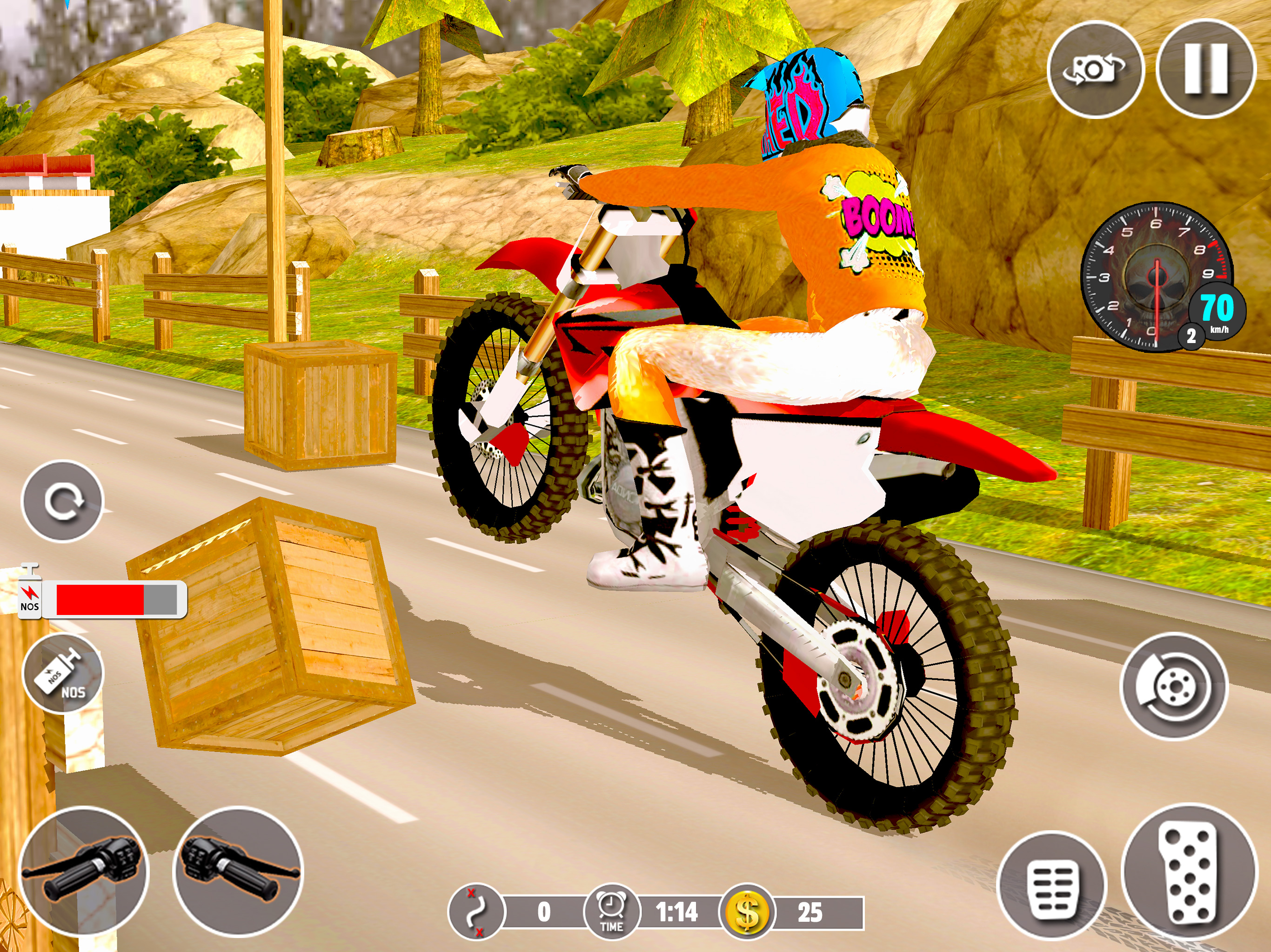 Offroad Stunt Bike rider screenshot 9