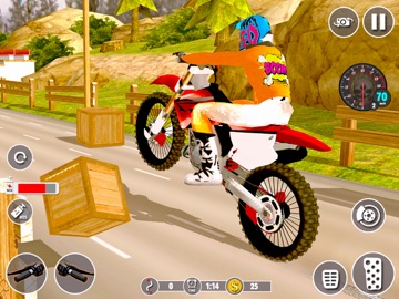 Offroad Stunt Bike rider iPad screenshot