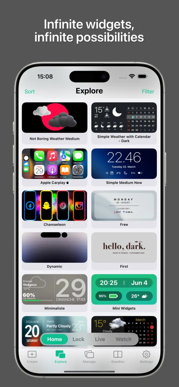 Widgy Widgets Screenshot 1