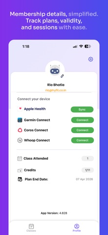 HYFIT App screenshot
