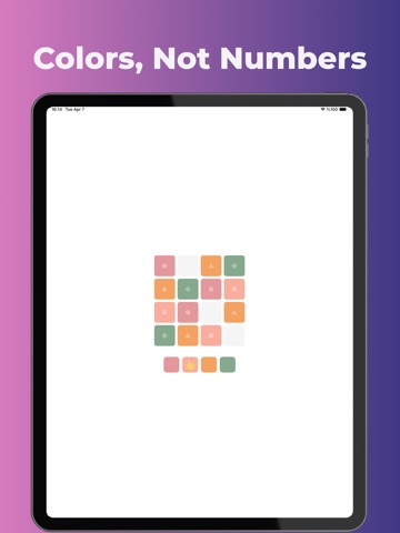 Cozy Color Sudoku iPad screenshot