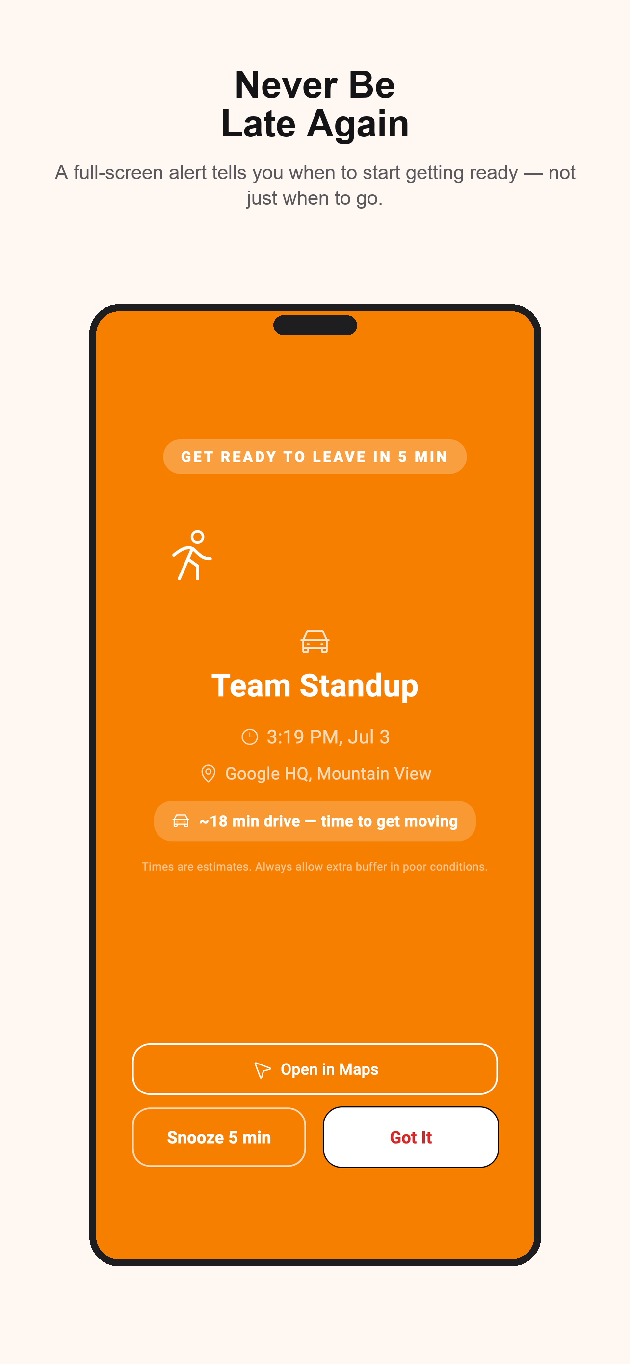 On The Dot: Leave On Time screenshot 2