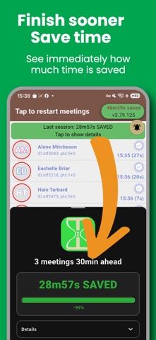 Automatic calls 1on1: TALKTIME Screenshot 3 of 5