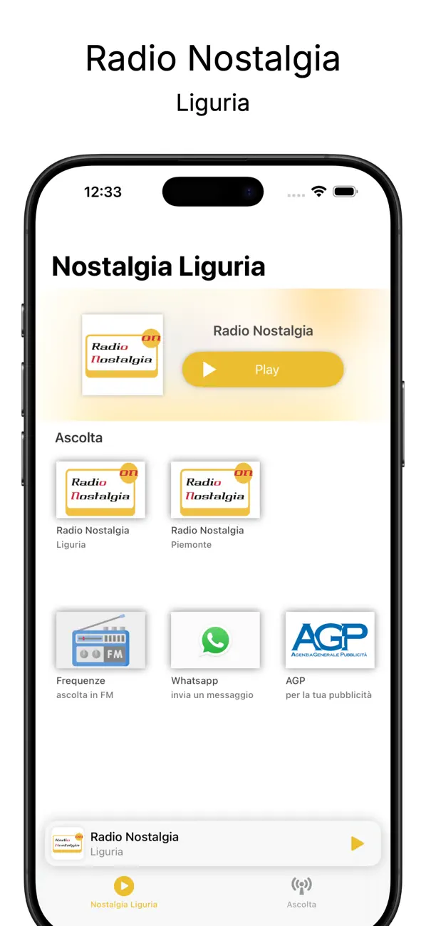 Screenshot #1 pour Radio Nostalgia Liguria